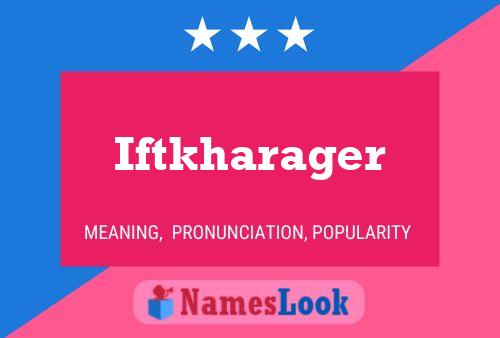 Affiche de nom Iftkharager