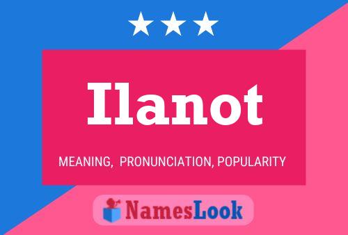 Affiche de nom Ilanot