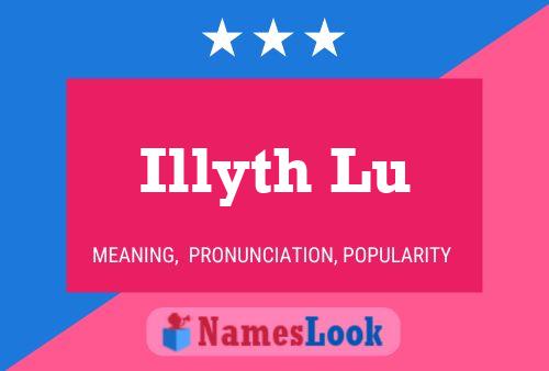 Affiche de nom Illyth Lu