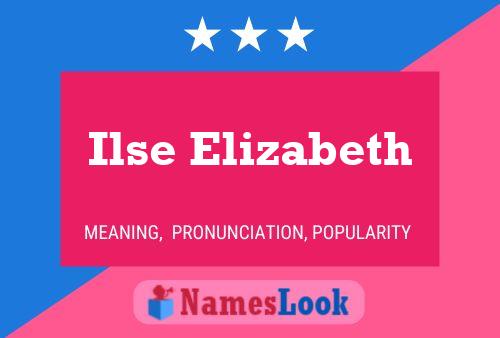 Affiche de nom Ilse Elizabeth