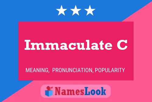 Affiche de nom Immaculate C