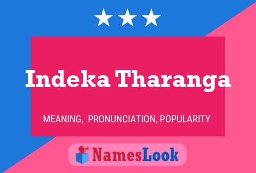 Affiche de nom Indeka Tharanga