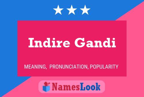 Affiche de nom Indire Gandi