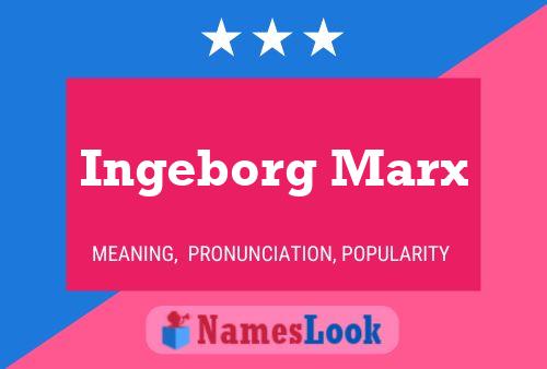 Affiche de nom Ingeborg Marx