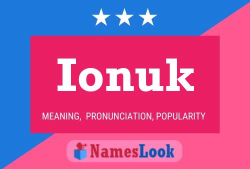 Affiche de nom Ionuk