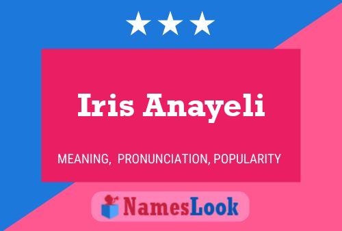 Affiche de nom Iris Anayeli