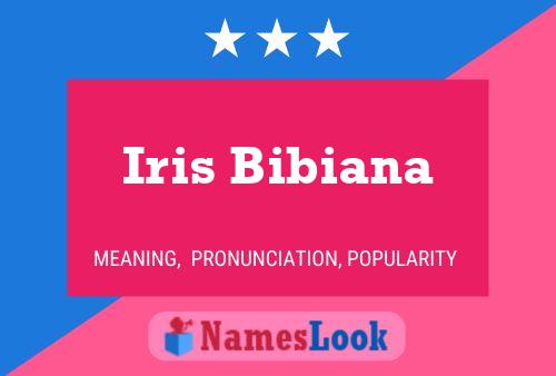 Affiche de nom Iris Bibiana