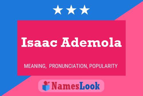 Affiche de nom Isaac Ademola