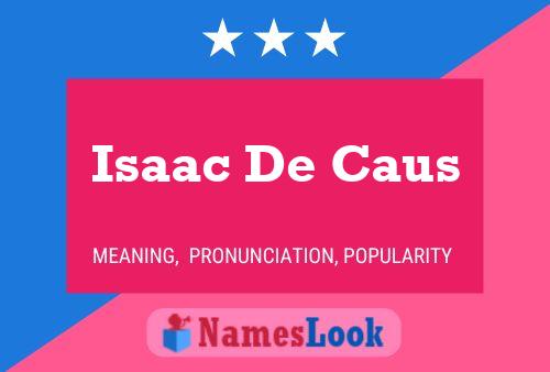 Affiche de nom Isaac De Caus