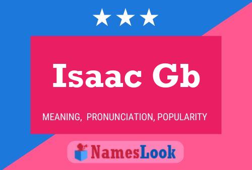 Affiche de nom Isaac Gb