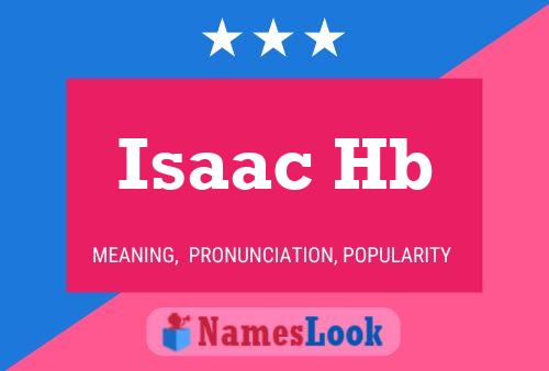 Affiche de nom Isaac Hb