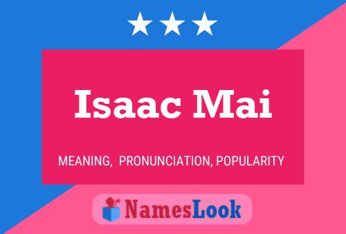 Affiche de nom Isaac Mai