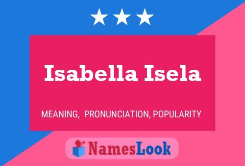 Affiche de nom Isabella Isela