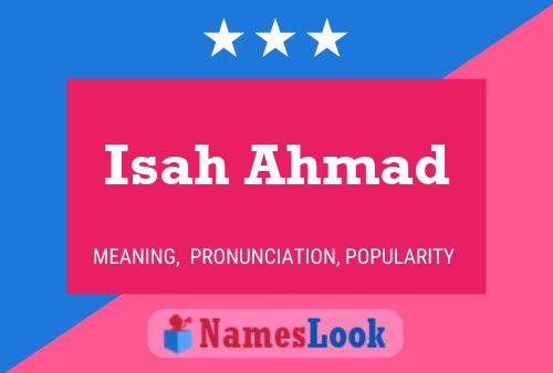 Affiche de nom Isah Ahmad