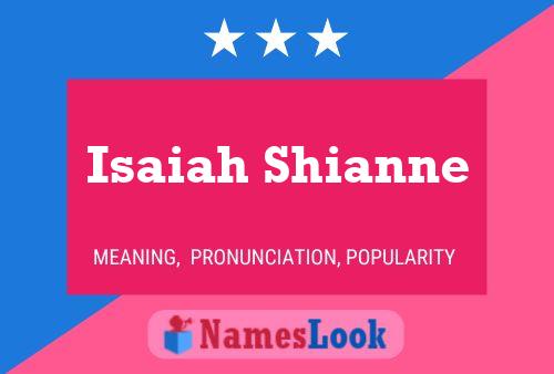 Affiche de nom Isaiah Shianne