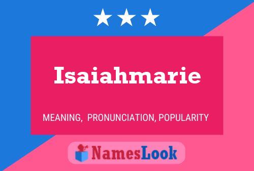 Affiche de nom Isaiahmarie