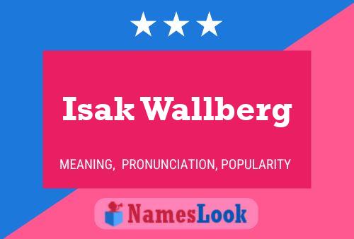 Affiche de nom Isak Wallberg