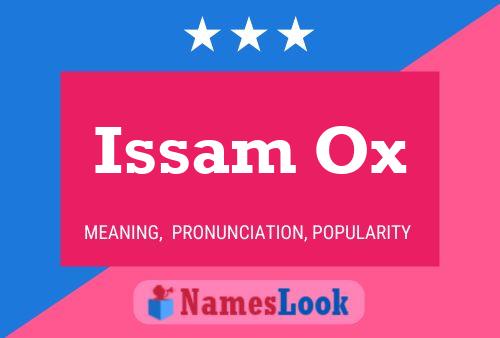 Affiche de nom Issam Ox