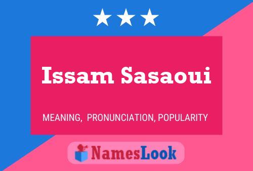 Affiche de nom Issam Sasaoui