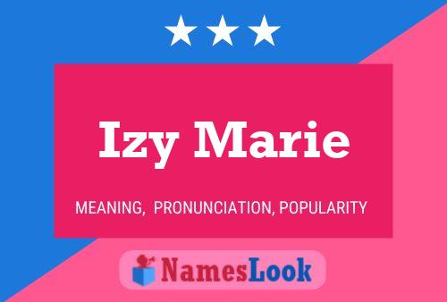 Affiche de nom Izy Marie