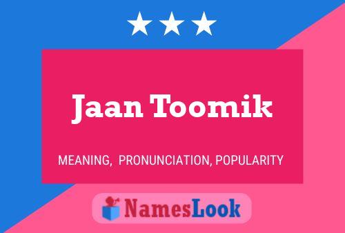 Affiche de nom Jaan Toomik