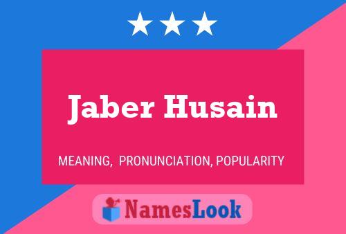 Affiche de nom Jaber Husain