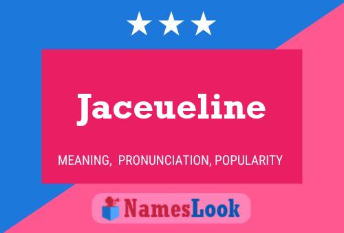 Affiche de nom Jaceueline