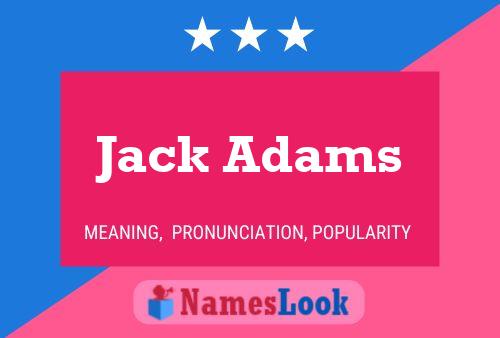 Affiche de nom Jack Adams