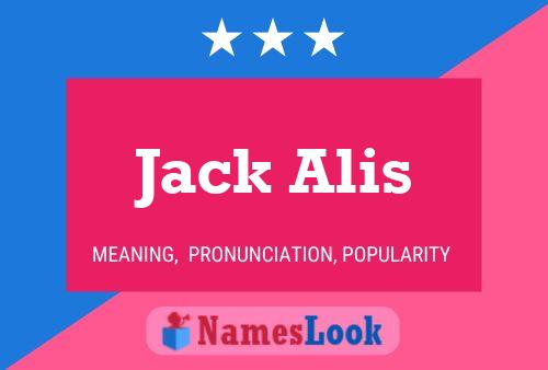 Affiche de nom Jack Alis