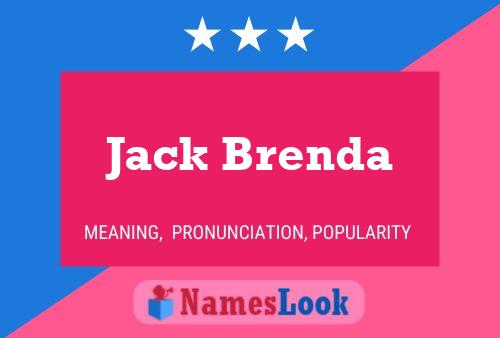 Affiche de nom Jack Brenda