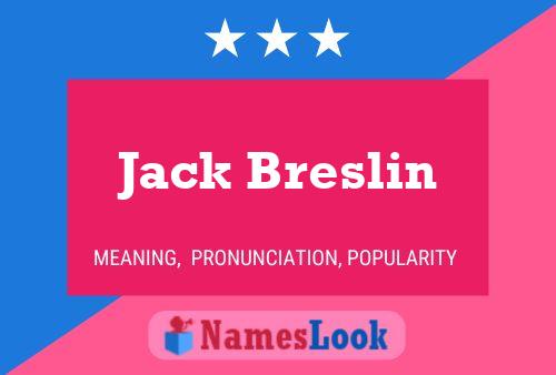 Affiche de nom Jack Breslin