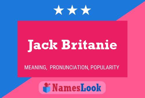 Affiche de nom Jack Britanie