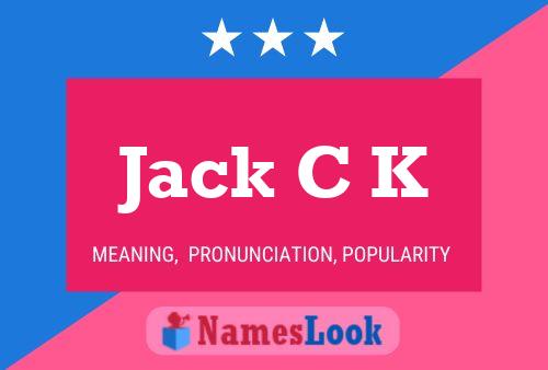 Affiche de nom Jack C K