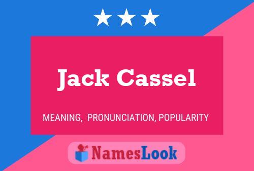 Affiche de nom Jack Cassel