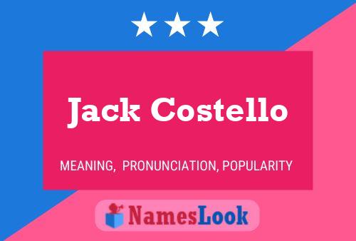 Affiche de nom Jack Costello