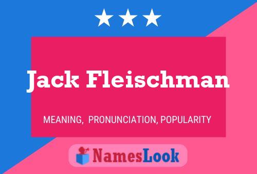 Affiche de nom Jack Fleischman