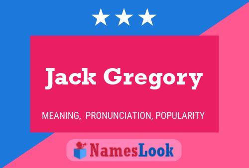 Affiche de nom Jack Gregory