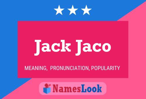 Affiche de nom Jack Jaco