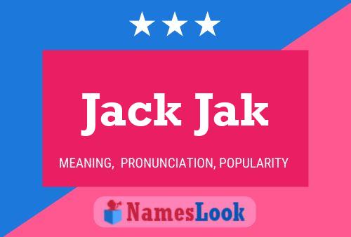 Affiche de nom Jack Jak