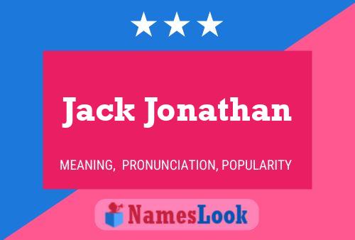 Affiche de nom Jack Jonathan