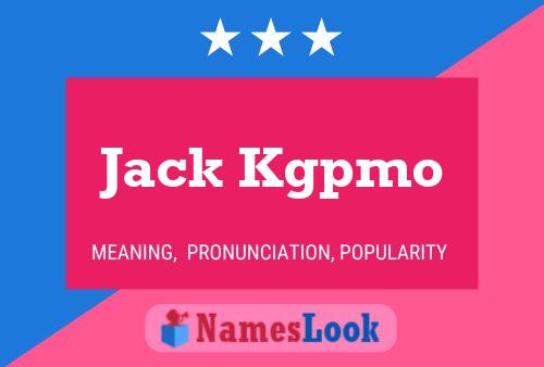 Affiche de nom Jack Kgpmo