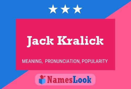 Affiche de nom Jack Kralick