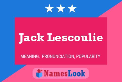 Affiche de nom Jack Lescoulie