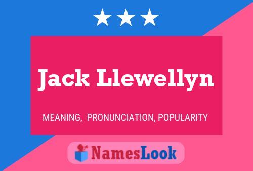 Affiche de nom Jack Llewellyn