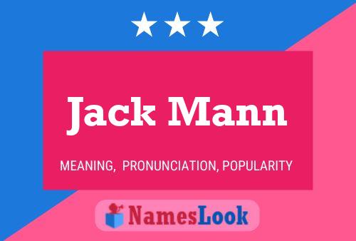 Affiche de nom Jack Mann