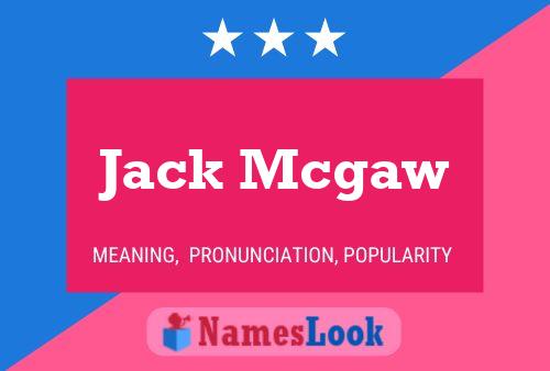 Affiche de nom Jack Mcgaw