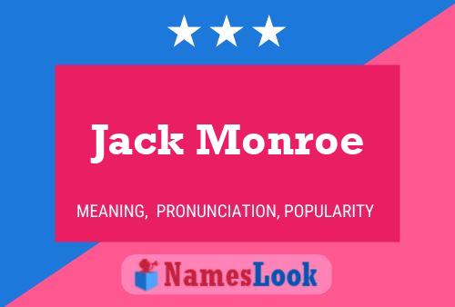 Affiche de nom Jack Monroe