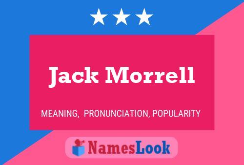 Affiche de nom Jack Morrell