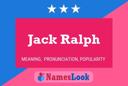 Affiche de nom Jack Ralph