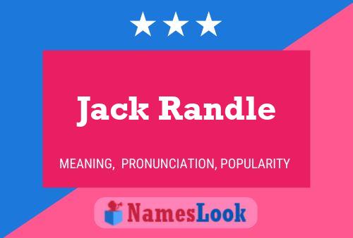 Affiche de nom Jack Randle